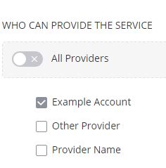 Services by Provider